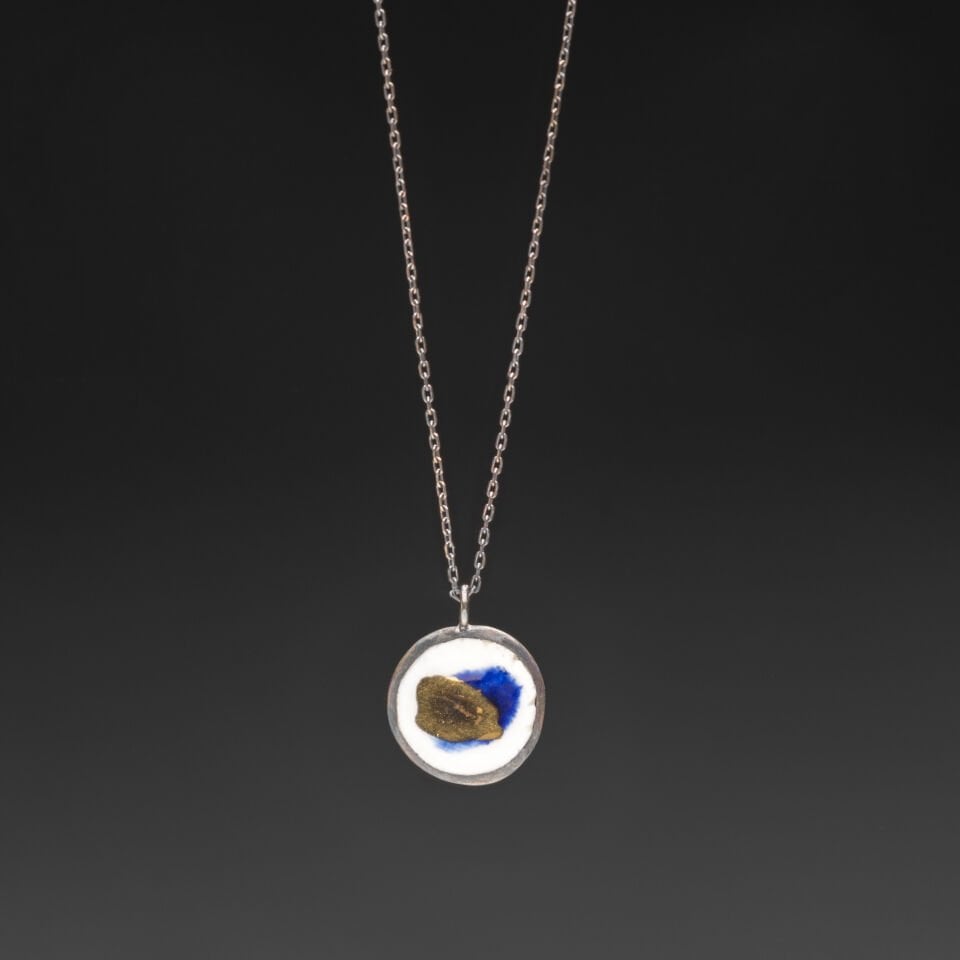Credo Necklace (Cobalt&Gold)