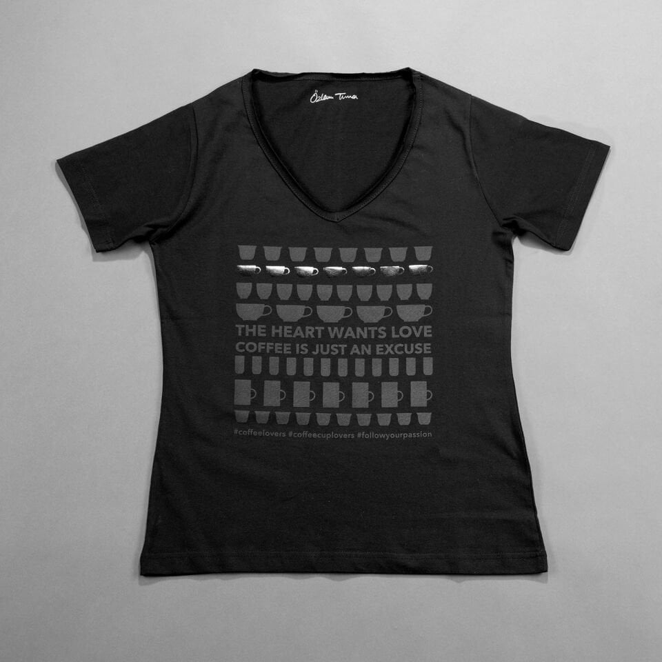 COFEE LOVER TSHIRT siyah